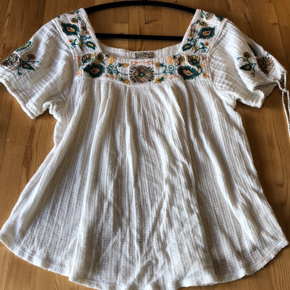 Hippie Embroidered Top